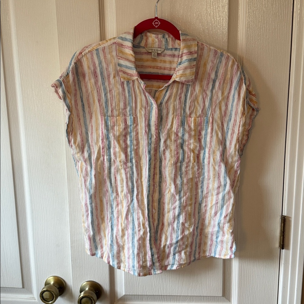 Lucky Brand Multicolor Striped Top